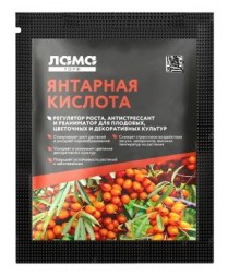 Янтарная кислота 5 г (стимулятор роста) Лама-торф
