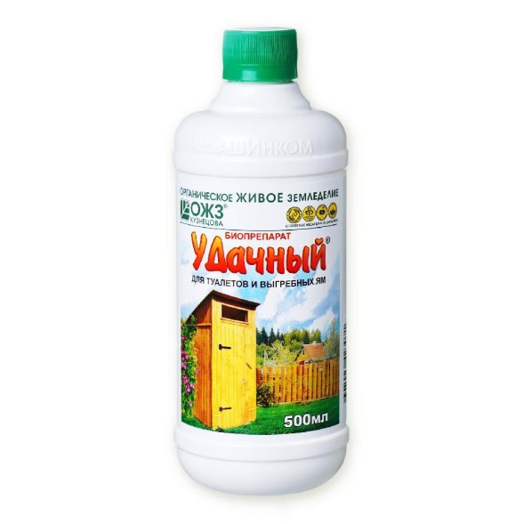  Средство для дачных туалетов и выгребных ям 0,5 л Удачный БШ